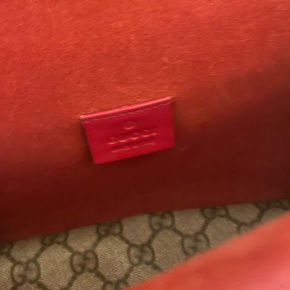 GUCCI DIONYSUS GG SUPREME MINI BAG RED - Picture 7 of 7